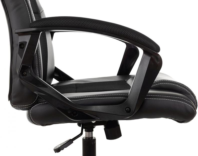 Кресло игровое Zombie Arena черный эко.кожа/ткань крестов. пластик фото 10