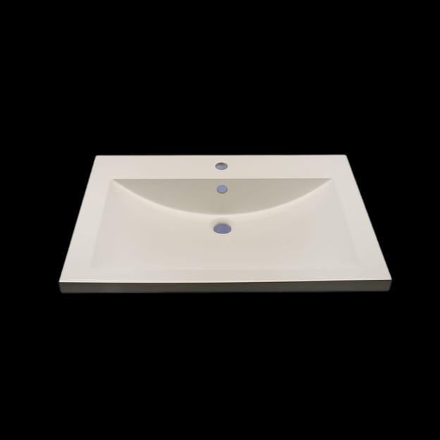 Раковина из искусственного камня «Пандора 75» для установки на тумбу ОПТ фото 2