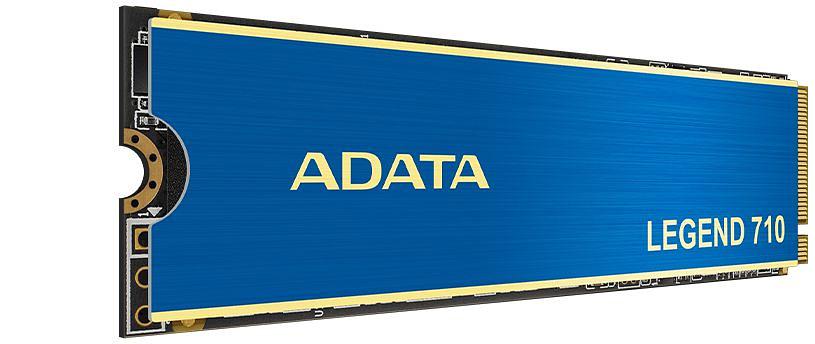 Твердотельный накопитель/ ADATA SSD LEGEND 710, 2048GB, M.2(22x80mm), NVMe 1.4, PCIe 3.0 x4, 3D NAND, R/W 2400/1800MB/s, IOPs 200 000/150 000, TBW 520, DWPD 0.23, with Heat Sink (3 года) фото 2