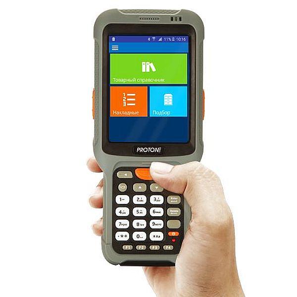 Proton AMC-210 – портативный 1D терминал промышленного класса на ОС Android 5.1.. 1D Laser, Android 5.1, 1G/ 8G, 4G, WiFi, BT фото 1