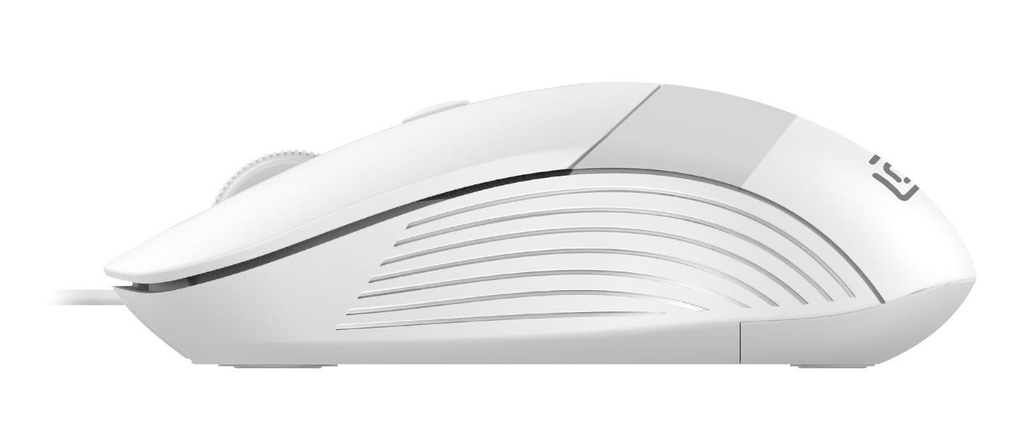 Мышь Оклик 310M белый/серый оптическая (2400dpi) USB для ноутбука (3but) фото 4