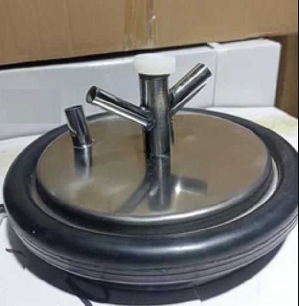 Крышка бидона в комплекте с прокладкой для доильного аппарата ОПТ фото 2