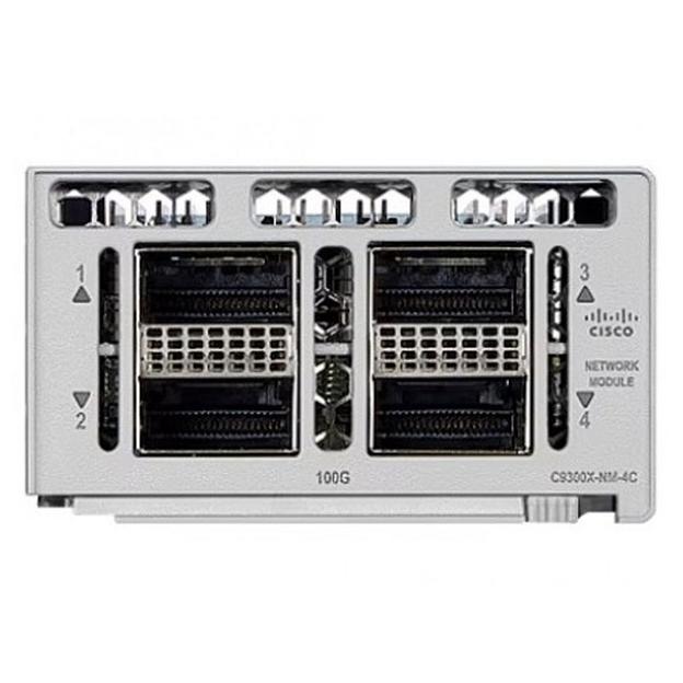 Модуль интерфейсный CISCO Catalyst 9300X 4x 100G/40G Network Uplink Module (QSFP+/QSFP28), C9300X-NM-4C фото 1