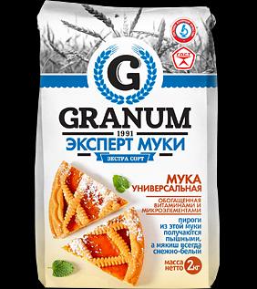Мука универсальная «Granum» Экстра сорт 2 кг фото 1