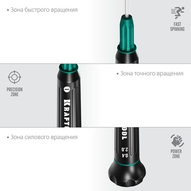 KRAFTOOL Precision SL2.0, отвертка для точных работ (25681-2.0) фото 4