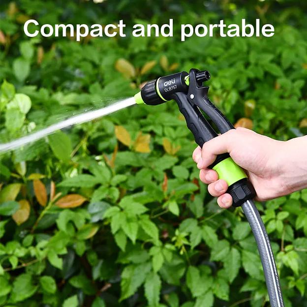 Пистолет-распылитель поливочный Deli DL8757 3 режима распыления, диаметр шланга 3/4", пластиковый корпус фото 5