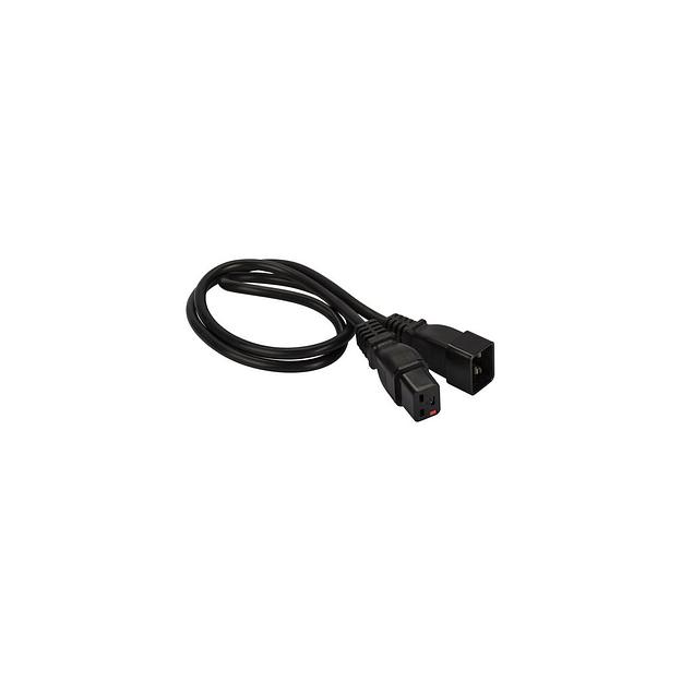 Шнур питания Lanmaster (LAN-PP19L/20-2.0-BK) C19-C20 проводник.:3x1.5мм2 2м 220В 16А черный фото 1