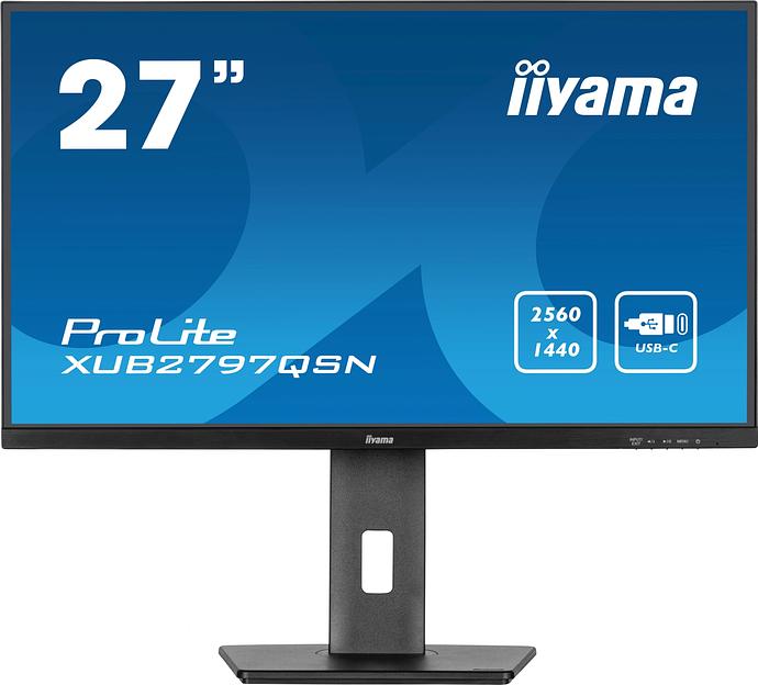 Монитор Iiyama 27" ProLite XUB2797QSN-B1 черный IPS LED 16:9 HDMI M/M матовая HAS Piv 1300:1 250cd 178гр/178гр 2560x1440 100Hz DP Quad HD 2K (1440p) USB 6.1кг фото 1