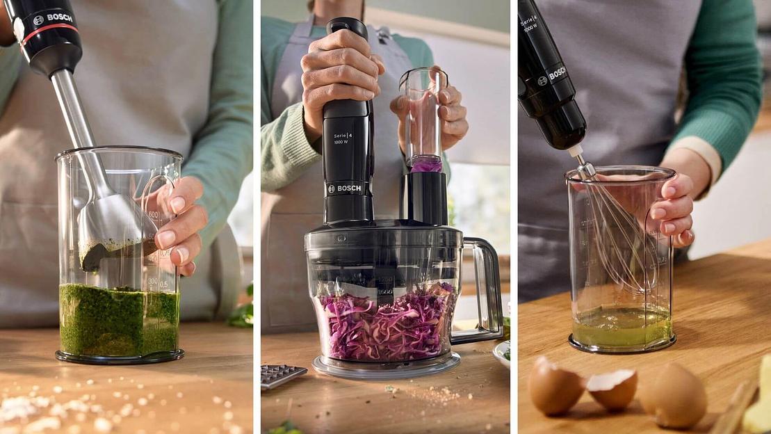 Блендер погружной Bosch MSM4B670 1000Вт черный фото 2