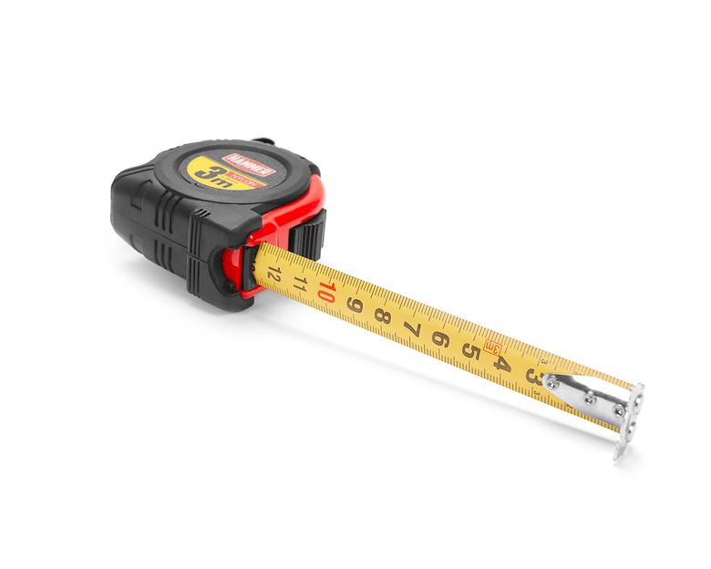 Рулетка 3м с держателем, обрез. 16мм, двухстронняя шкала, с магнитом, Hammer 601-067 с поверкой фото 5