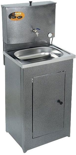 Умывальник дачный Вихрь 74/4/3 1300Вт 17л металл серебристый фото 1
