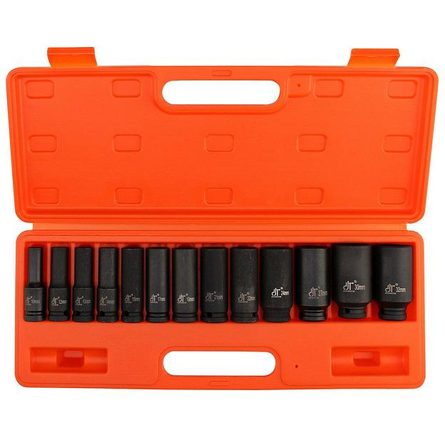 Набор Ударных Удлиненных Головок 1/2 DR 13 Предметов 10-32 Мм Dongte 10013 фото 1