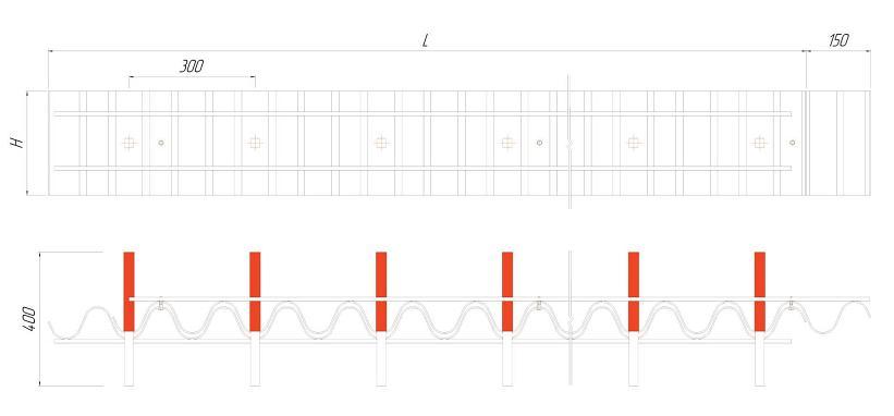 Закладной профиль Dewmark «Metall» SG 62 Sinus фото 3