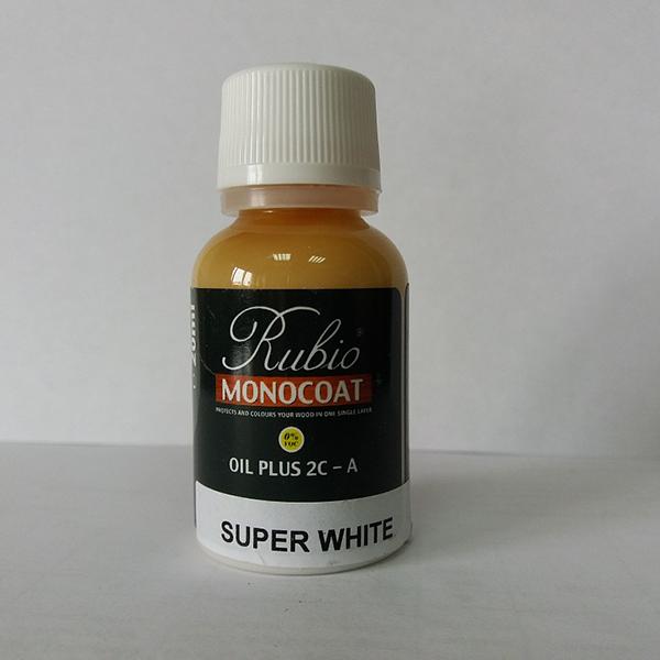 Масло Rubio Monocoat Oil Plus 2C component A, Super White, 20 ml фото 1