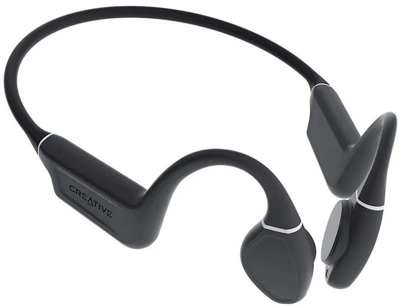 Гарнитура накладные Creative Outlier Free Plus черный беспроводные bluetooth шейный обод (51EF1080AA001) фото 2