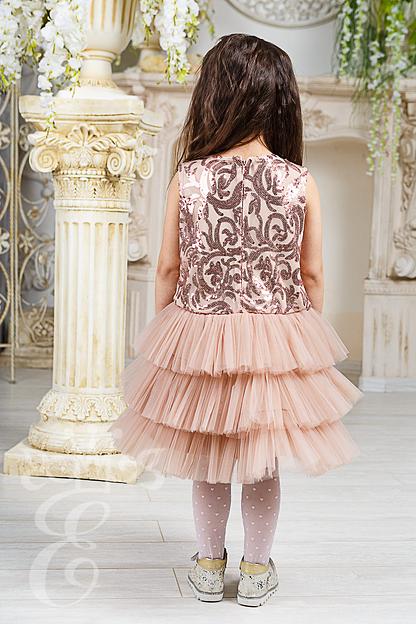 Платье «Её малышество» для девочек нарядное, королевский розовый, 92 фото 3