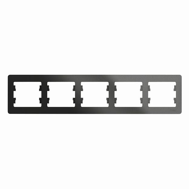Systeme electric GSL000705 GLOSSA 5-постовая РАМКА, горизонтальная, АНТРАЦИТ фото 1