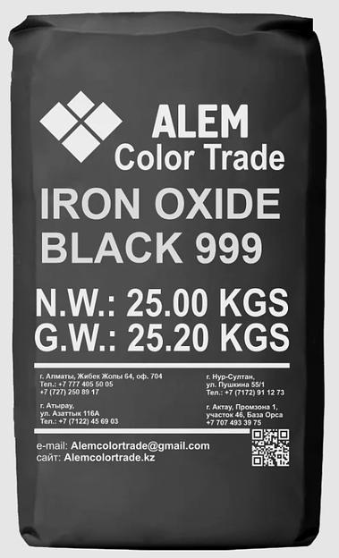 Железоокисный пигмент Alem «999» черный ОПТ фото 1