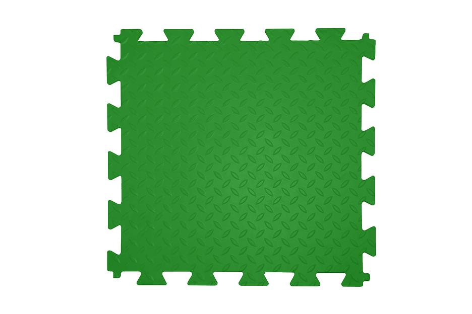 Резиновая плитка «Rubber Grain», 12 мм, 475х475 мм, зеленая фото 1