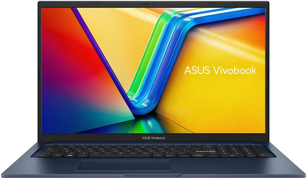 Ноутбук Asus Vivobook 17 X1704VA-AU661 U-series U300 8Gb SSD512Gb Intel UHD Graphics 17.3" IPS FHD (1920x1080) без ОС blue WiFi BT Cam (90NB10V2-M00SJ0) фото 1