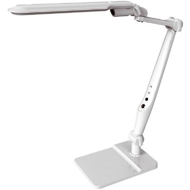 Camelion KD-831 C01 бел LED (Свет-к наст.10 Вт,230В, осн+струбц.,600 лм,сенс.рег.ярк и цвет.тем) фото 1