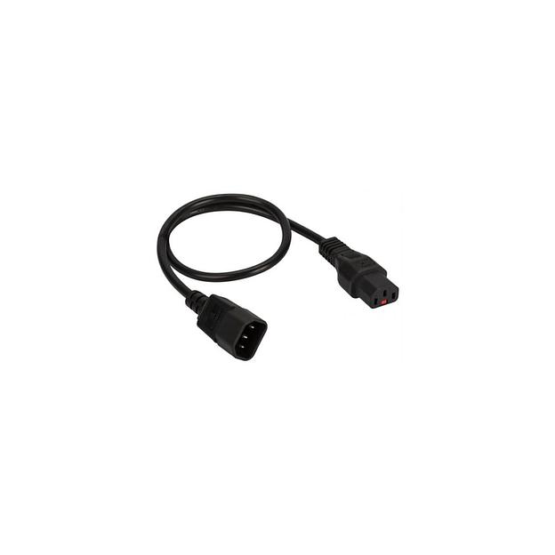 Шнур питания Lanmaster (LAN-PP13L/14-1.8-BK) C13-С14 проводник.:3x0.75мм2 1.8м 220В 10А черный фото 1