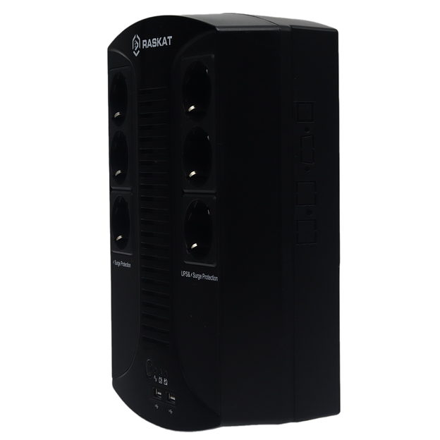 Источник бесперебойного питания (ИБП) Raskat VS-850VA 850VA, 510Вт, 6хCEE 7 фото 3