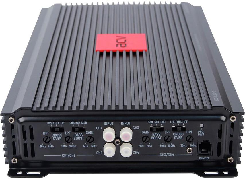 Усилитель автомобильный ACV VX-4.100 четырехканальный фото 2