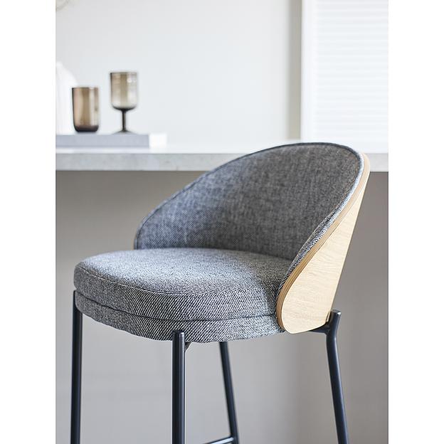 Стул барный Cloud, рогожка, грифельно-серый фото 8