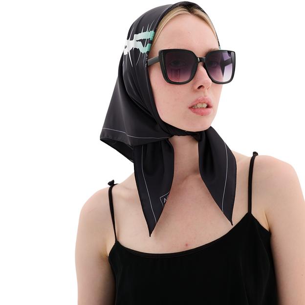 Женский платок «Терновый венок» искусственный шёлк Армани 55×55 см фото 4