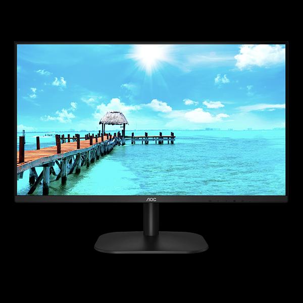 Монитор 27" AOC 27B2QAM 1920x1080@75Hz VA LED 16:9 4ms VGA HDMI DP 20M:1 178/178 250cd 4000:1 Tilt Speakers External Black (27B2QAM) фото 1
