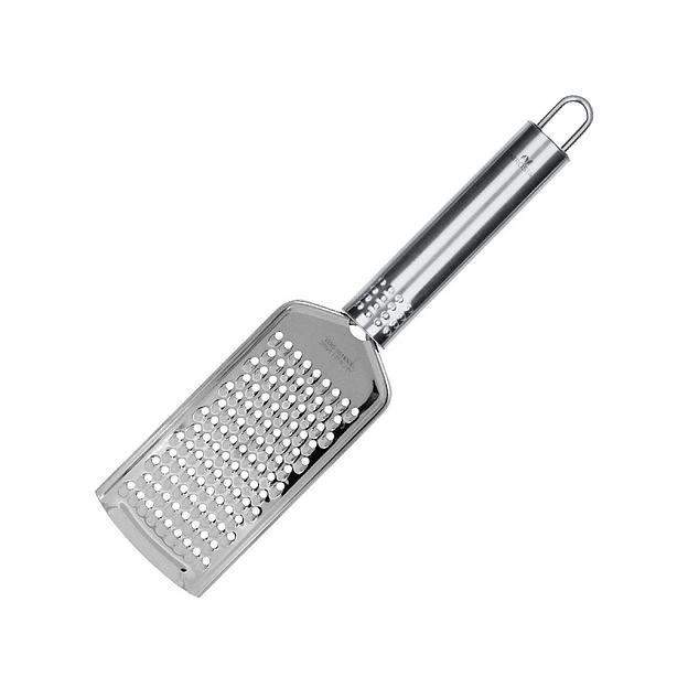 Терка с ручкой 24 см. раб.часть 12*5,5 см. нерж. плоская FM /1/6/ фото 1