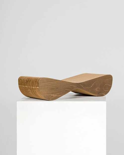 Когтеточка дроп с деревянным ободком «Оригинальный» 54х14х22 см опт фото 2