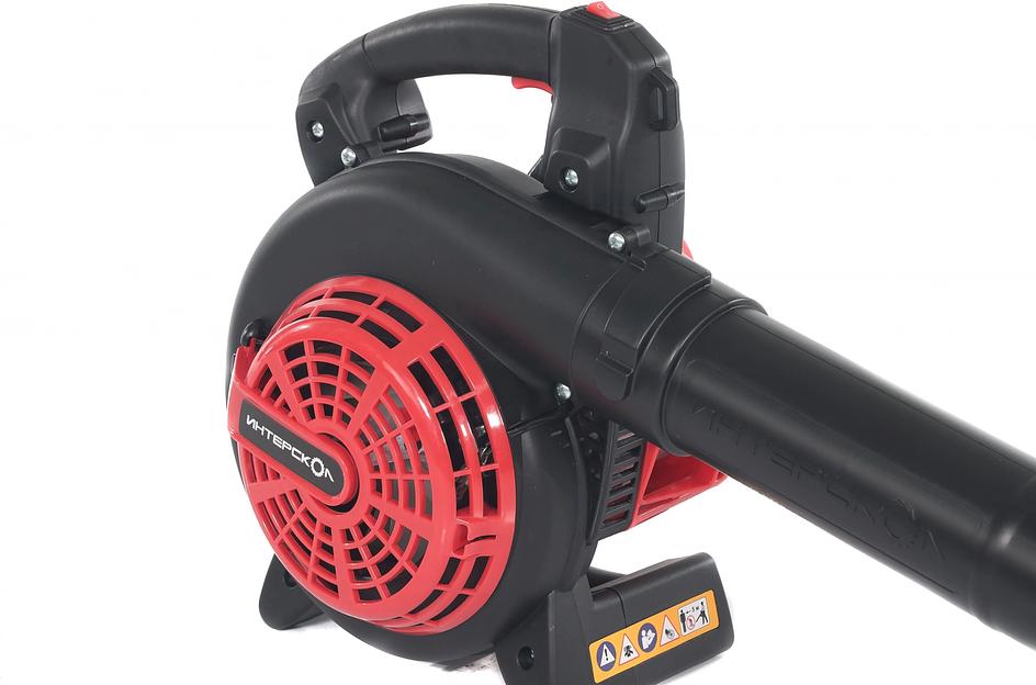 Воздуходувка-пылесос Интерскол ВБ 28П черный/красный фото 6