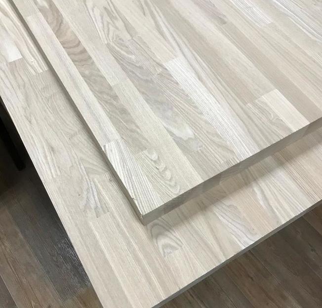 Мебельный щит Слэбус групп ясень А-В сращенный/цельноламельный 20 мм 2-4 м ОПТ фото 1