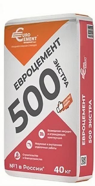 Цемент М500 (40кг) ГОСТ 31108-2016 фото 1