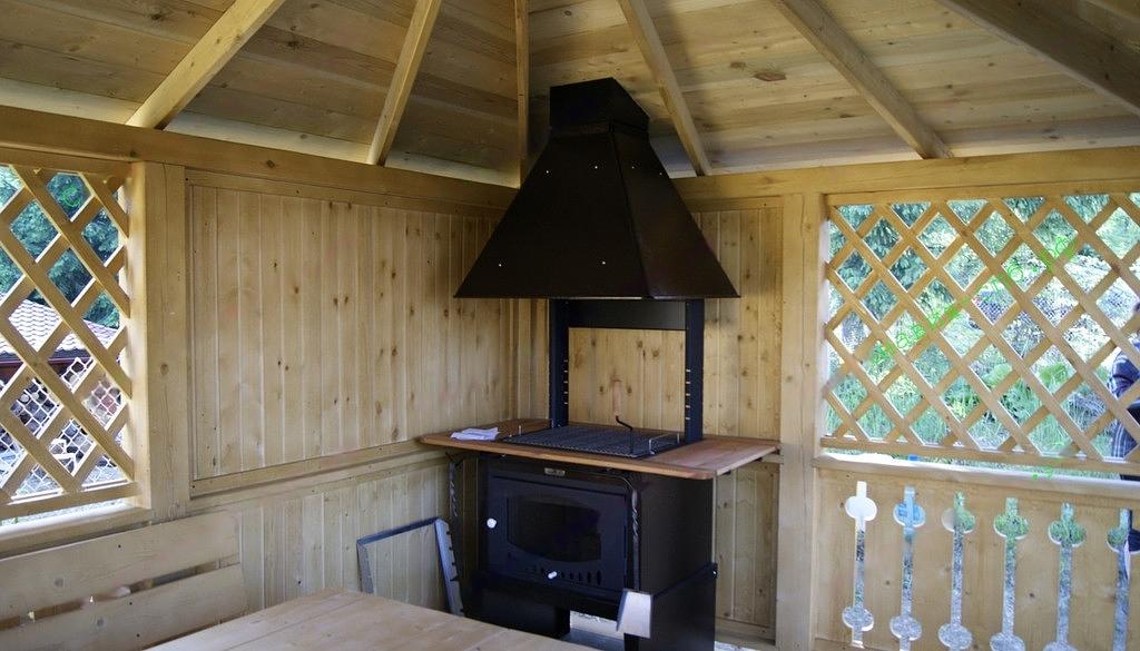 Беседка «Скандинавия» 3×4 метра с гриль Suomi Grill фото 2