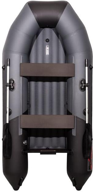 Лодка Таймень NX 2900 НДНД, 2900*1420*400 мм., цвет: графит-черный фото 3