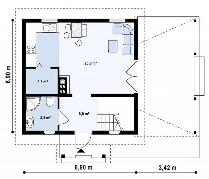 Проект дома «Гродно» фото 2