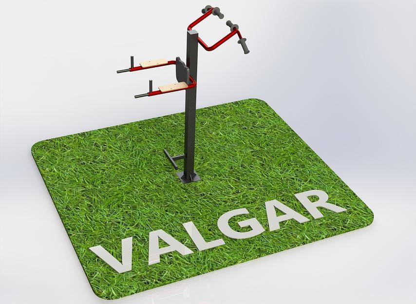 Уличный тренажер «Брусья-пресс + Турник» фото 1