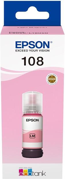 EPSON C13T09C64A Картридж 108 EcoTank Ink для Epson L8050/L18050, Light Magenta 70 фото 1
