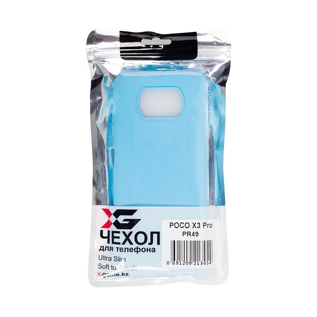 Чехол для телефона X-Game XG-PR49 для POCO X3/X3 Pro TPU Голубой фото 3