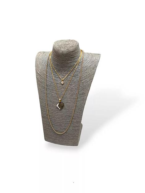 Бюст из соломы для украшений, большой 17x24x38 см, серый ОПТ фото 3