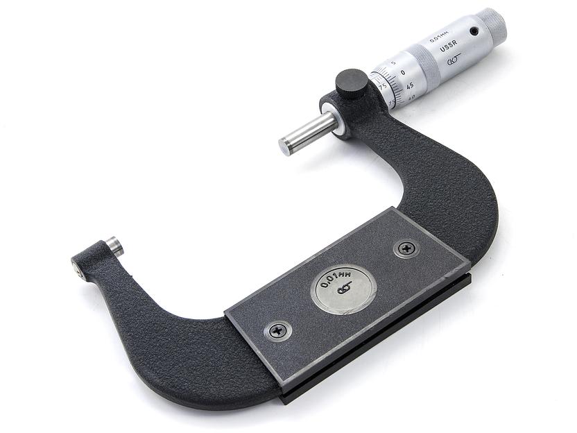 Микрометр гладкий МК- 100 0,01 кл.т.1 с пов. Калибр с поверкой фото 1