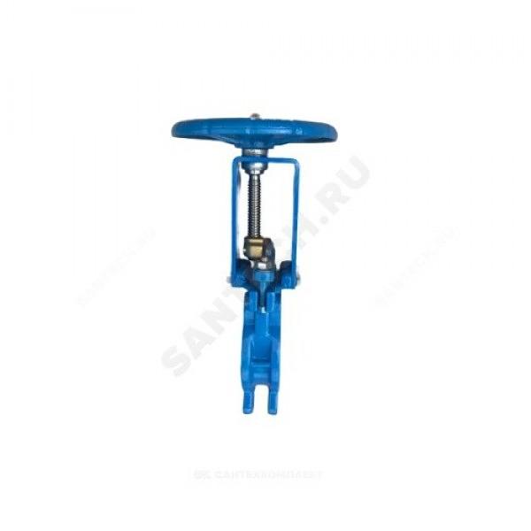 Задвижка шиберная двусторонняя чугунная Ду 150 Ру10 межфланцеваяанцевая со штурвалом уплотнение: NBR Benarmo фото 10