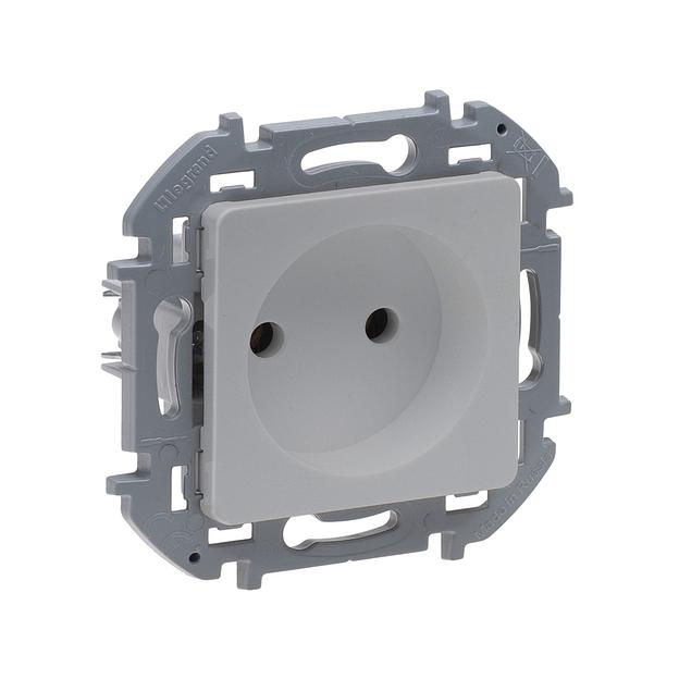 Розетка без заземления без защитных шторок Legrand 673712 Inspiria с/у 16 А ~250В ь 3680 Вт винтовы 673712 фото 1