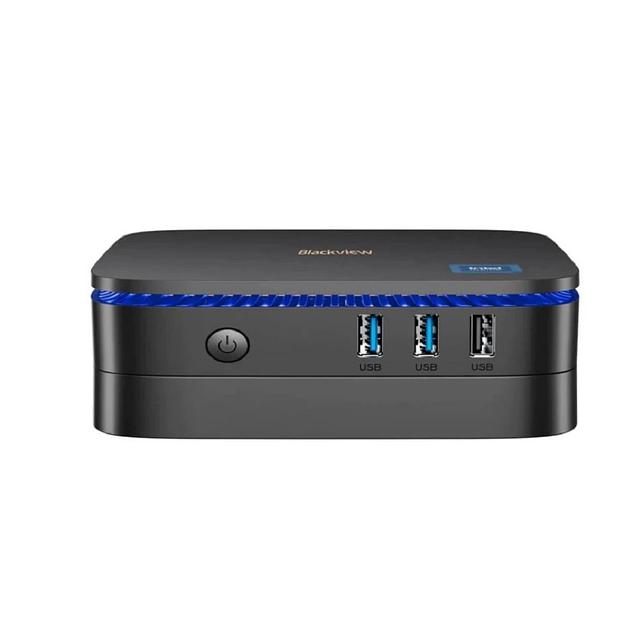 Мини ПК Blackview MP60 (Intel N5095) 16+1TB, 512GB, WIFI a/b/g/n/ac, Bluetooth 4.2, Win11 Pro, USB3.0, HDMI 1.4b Type A *2, RJ45*1, 5.5/2.1mm DC Jack *1, 3.5mm Phone Jack*1, Colour: Black фото 1