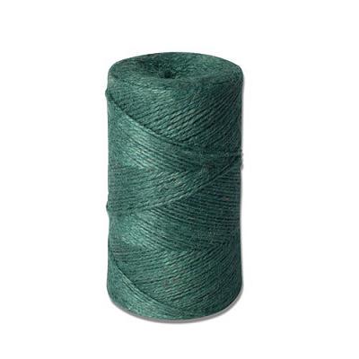 Шпагат джутовый 1200 текс 0,5 кг зеленый ОПТ фото 1