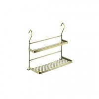 Полка двойная mix (340х150х300мм), бронза фото 1