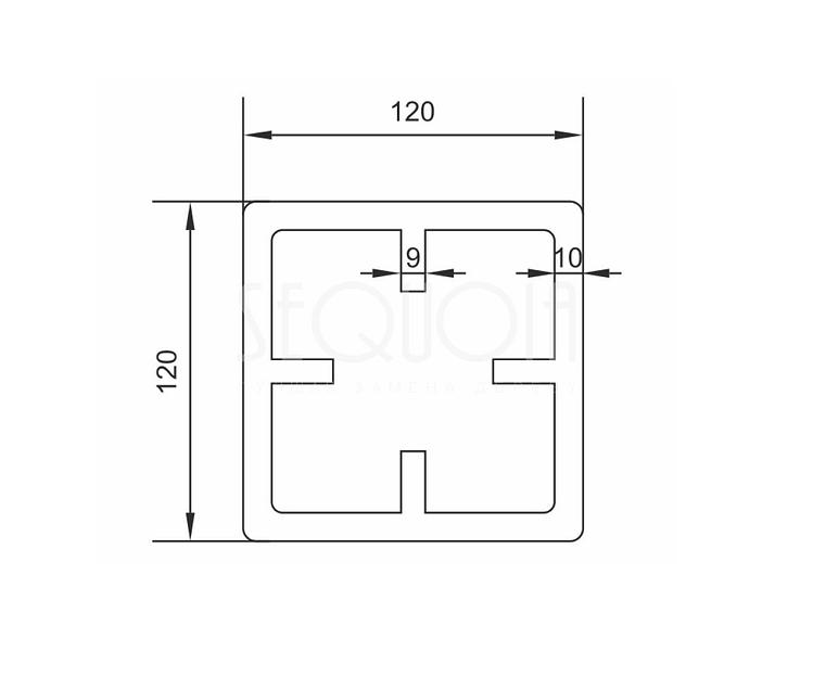 Столб Sequoia® Evolution 3D Wood Brown, опт фото 3